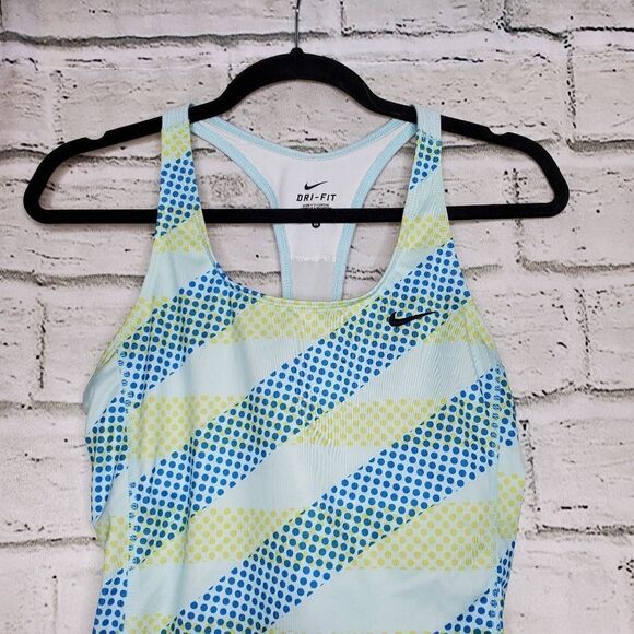 Nike Dri-Fit Dot Print Racerback Athletic Top M - Picture 3 of 5